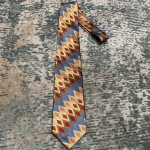 XMI Platinum brand necktie Geometric Made In USA